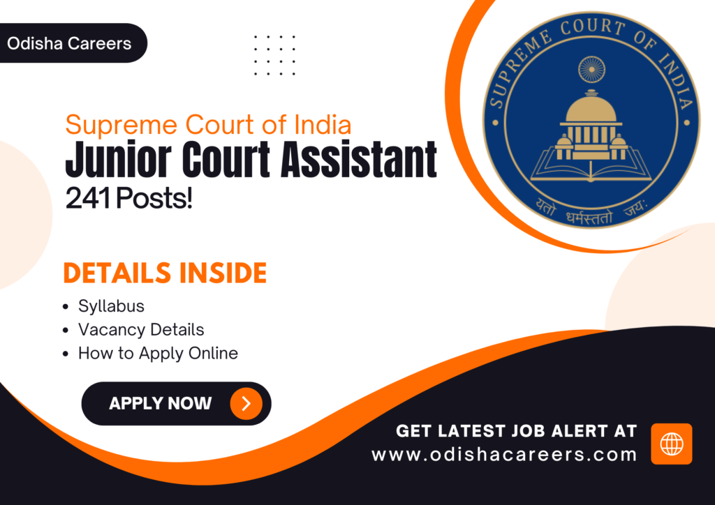 Junior Court Assistant Recruitment 2025