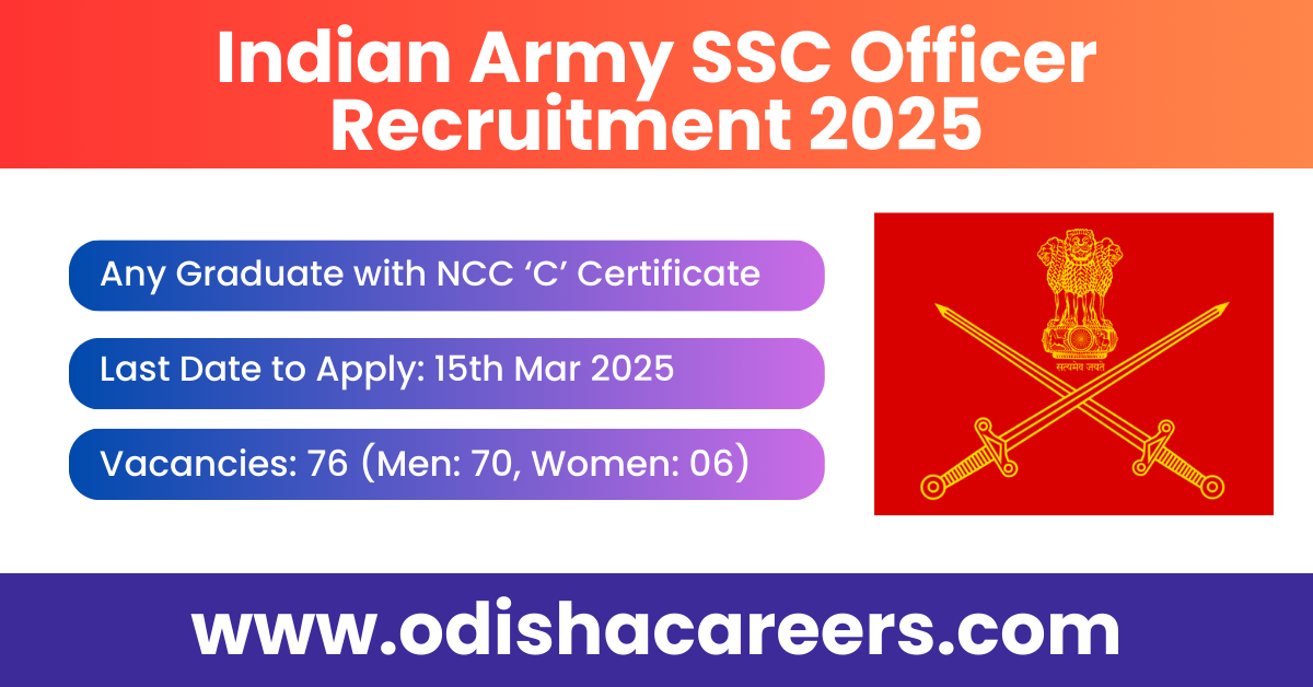 Indian Army SSC Officer Recruitment 2025