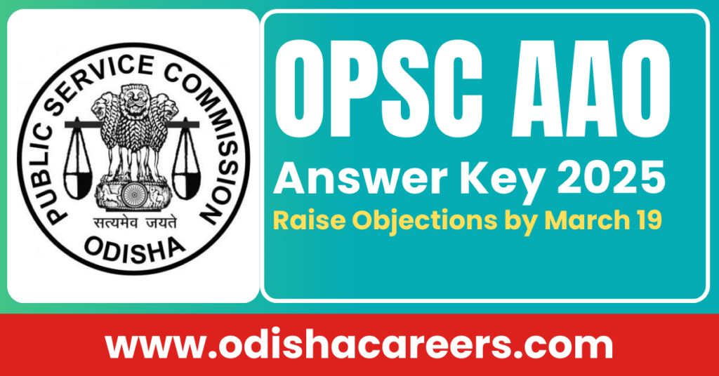 OPSC AAO Answer Key 2025