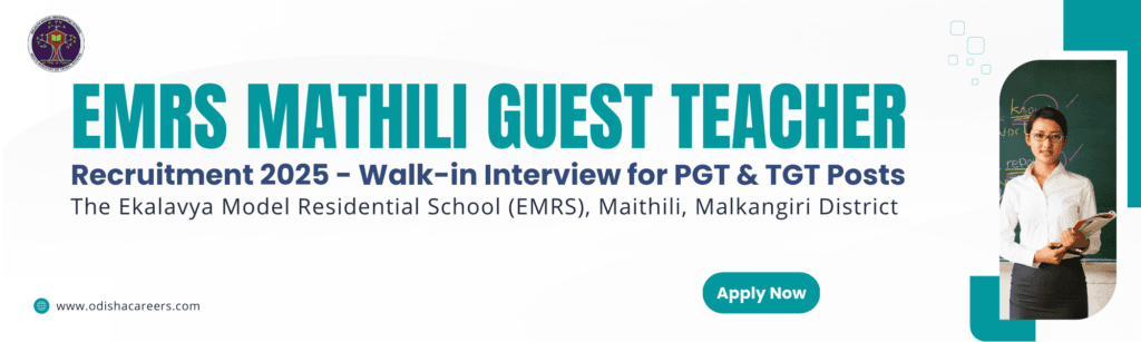 EMRS Mathili Guest Teacher Recruitment 2025