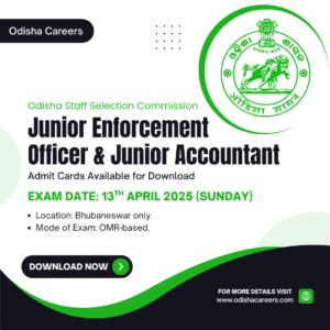 Junior Enforcement Officer Admission Letter 2025