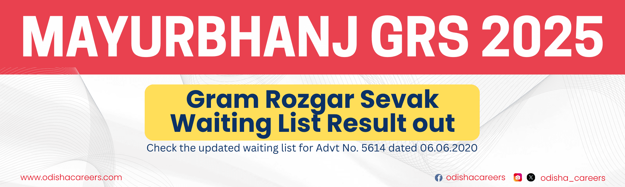 Mayurbhanj GRS Waiting List 2025