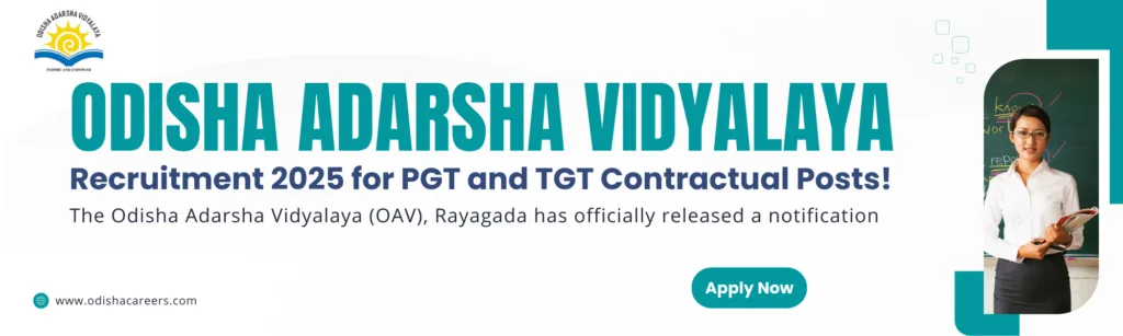 Odisha Adarsha Vidyalaya Recruitment 2025