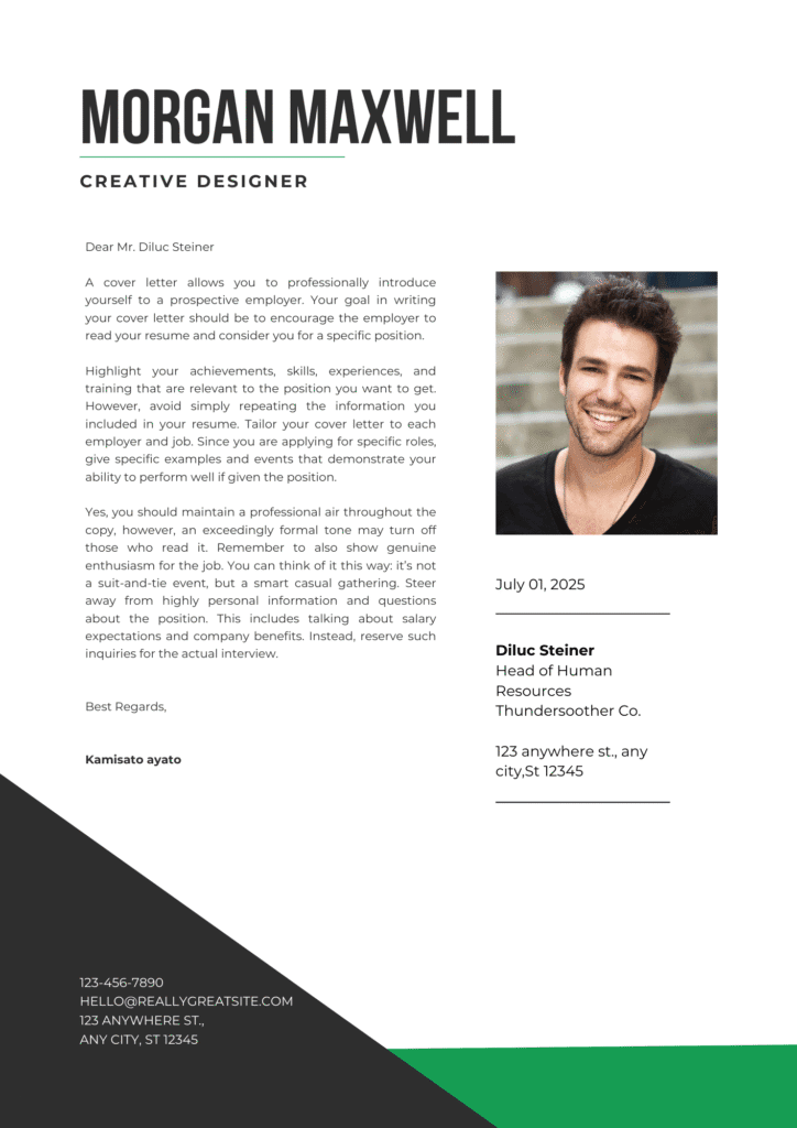 Modern Resume Entry Level Fresher Cover Letter