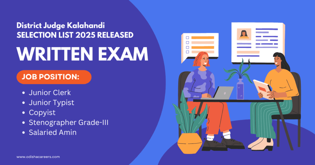 District Judge Kalahandi District Judge Kalahandi Selection List 2025