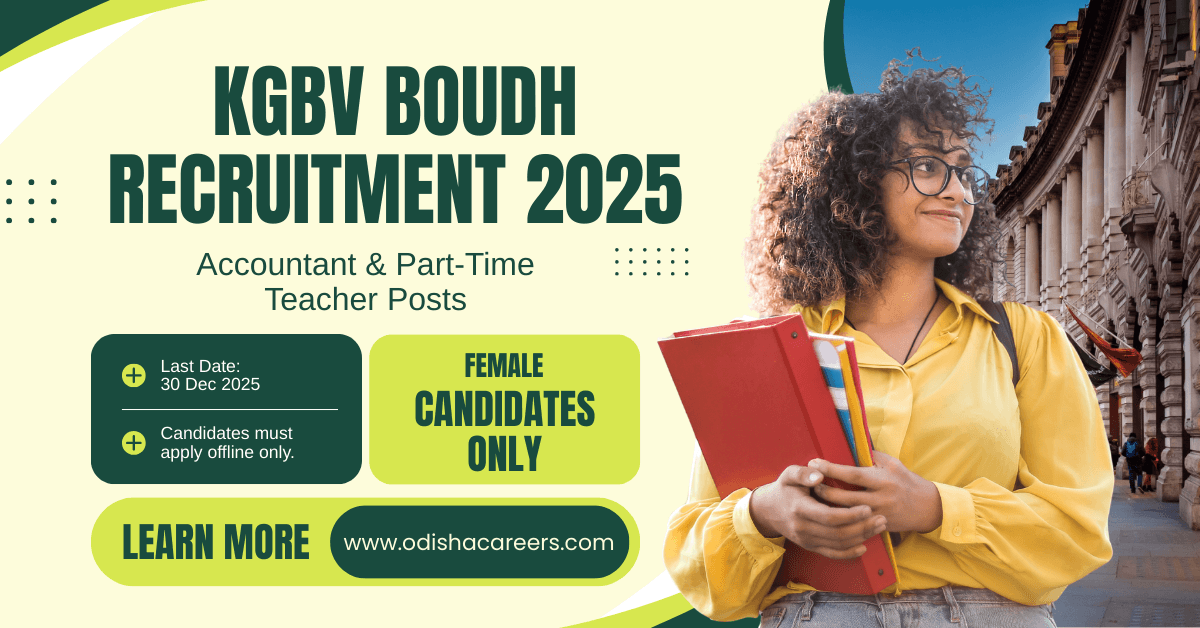 KGBV Boudh Recruitment 2025