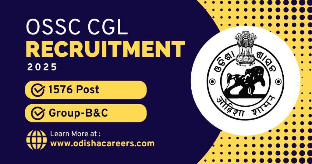 OSSC CGL Recruitment 2025